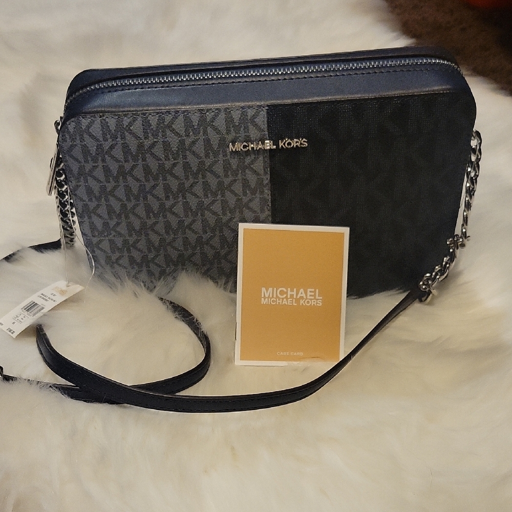 Michael Kors Blue Crossbody Bag Jet Set